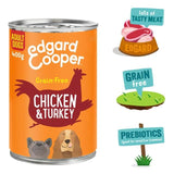 Edgard & Cooper Adult Grain Free Wet Dog Food with Chicken & Turkey 400g
