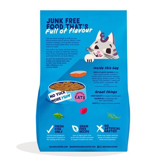 Edgard & Cooper Cat Dry Food Adult Salmon 4kg