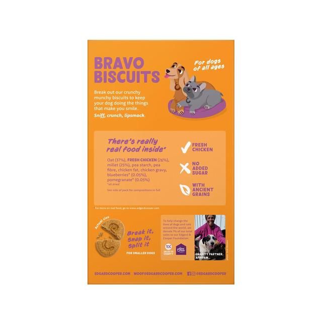 Edgard & Cooper Fresh Dog Treats Biscuits Chicken 400g
