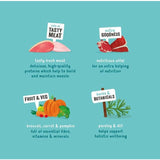 Edgard & Cooper Natural Adult Grain Free Wet Dog Food Multipack 6 x 100g