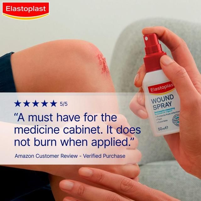 Elastoplast Wound Healing Pain-Free Antiseptic Cleaning Spray 100ml
