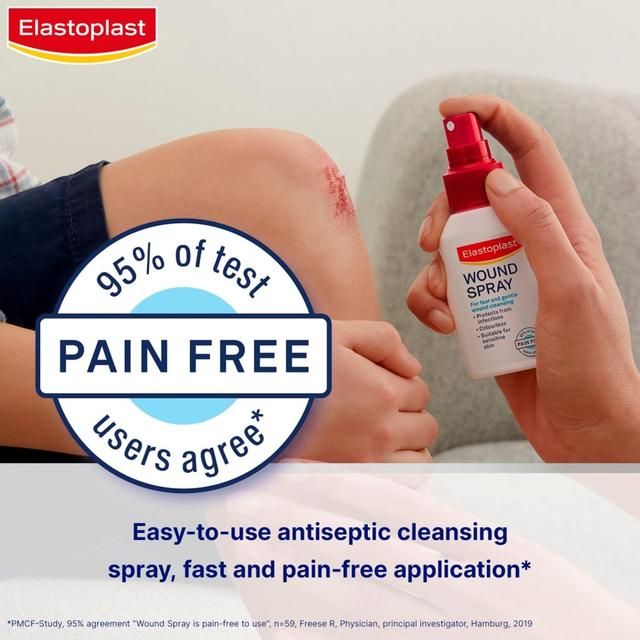 Elastoplast Wound Healing Pain-Free Antiseptic Cleaning Spray 100ml