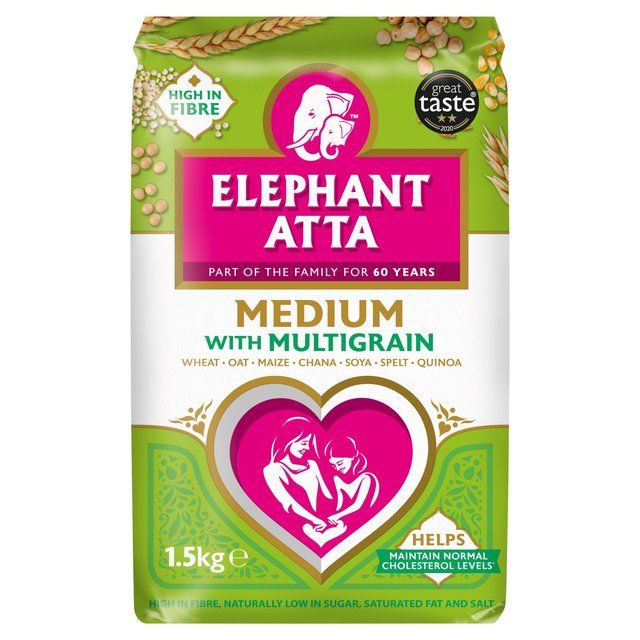 Elephant Atta Medium with added Multigrain Chapatti Flour 1.5kg