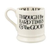 Emma Bridgewater Black Toast You & Me 1/2 Pint Mugs Boxed 2 per pack