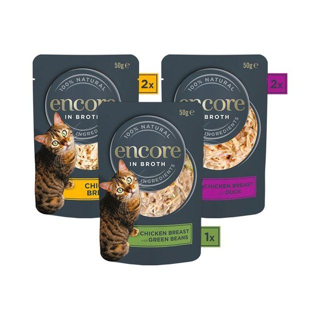 Encore Cat Broth Pouch Chicken Selection 5 x 50g