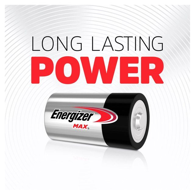 Energizer Max D Batteries Alkaline 4 per pack