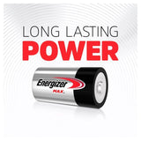 Energizer Max D Batteries Alkaline 4 per pack