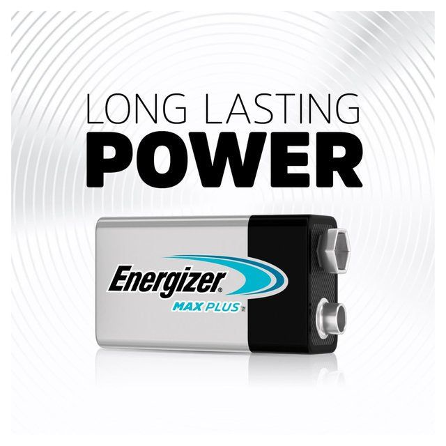 Energizer Max Plus 9V Batteries Alkaline