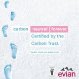 Evian SOMA Travel Glass Water Bottle Designer Light Blue 500ml