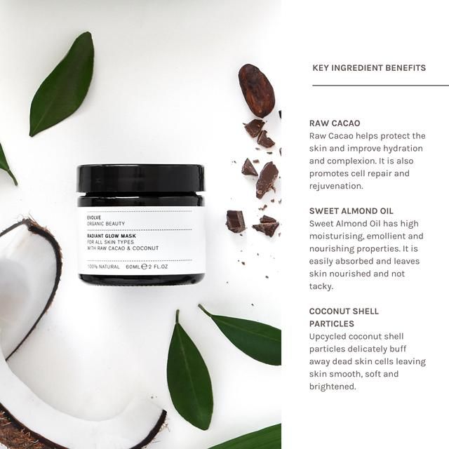 Evolve Organic Radiant Glow 2-in-1 Mask Scrub 60ml