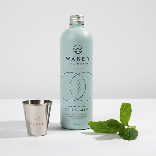 Waken Vegan Mouthwash Peppermint 500ml GOODS Superdrug