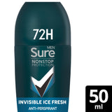 Sure Men Nonstop Invisible Ice Fresh Antiperspirant Deodorant Roll On 50ml GOODS Boots