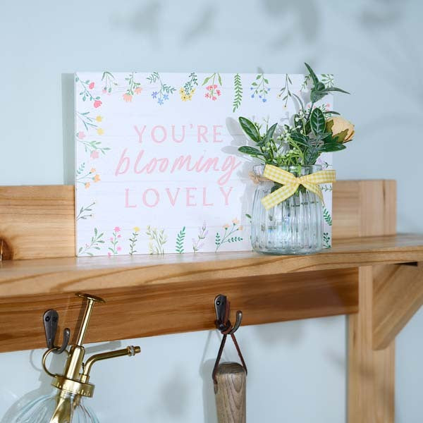 The Cottage Garden Jar Plaque 'Blooming Lovely' GOODS Superdrug