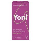 Yoni Organic Cotton Applicator Tampons Heavy x14 feminine care Sainsburys
