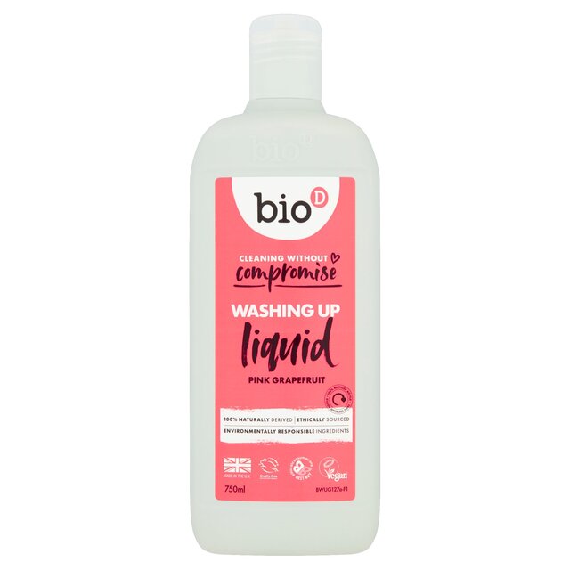 Bio-D Grapefruit Eco Washing Up Liquid   750ml - McGrocer
