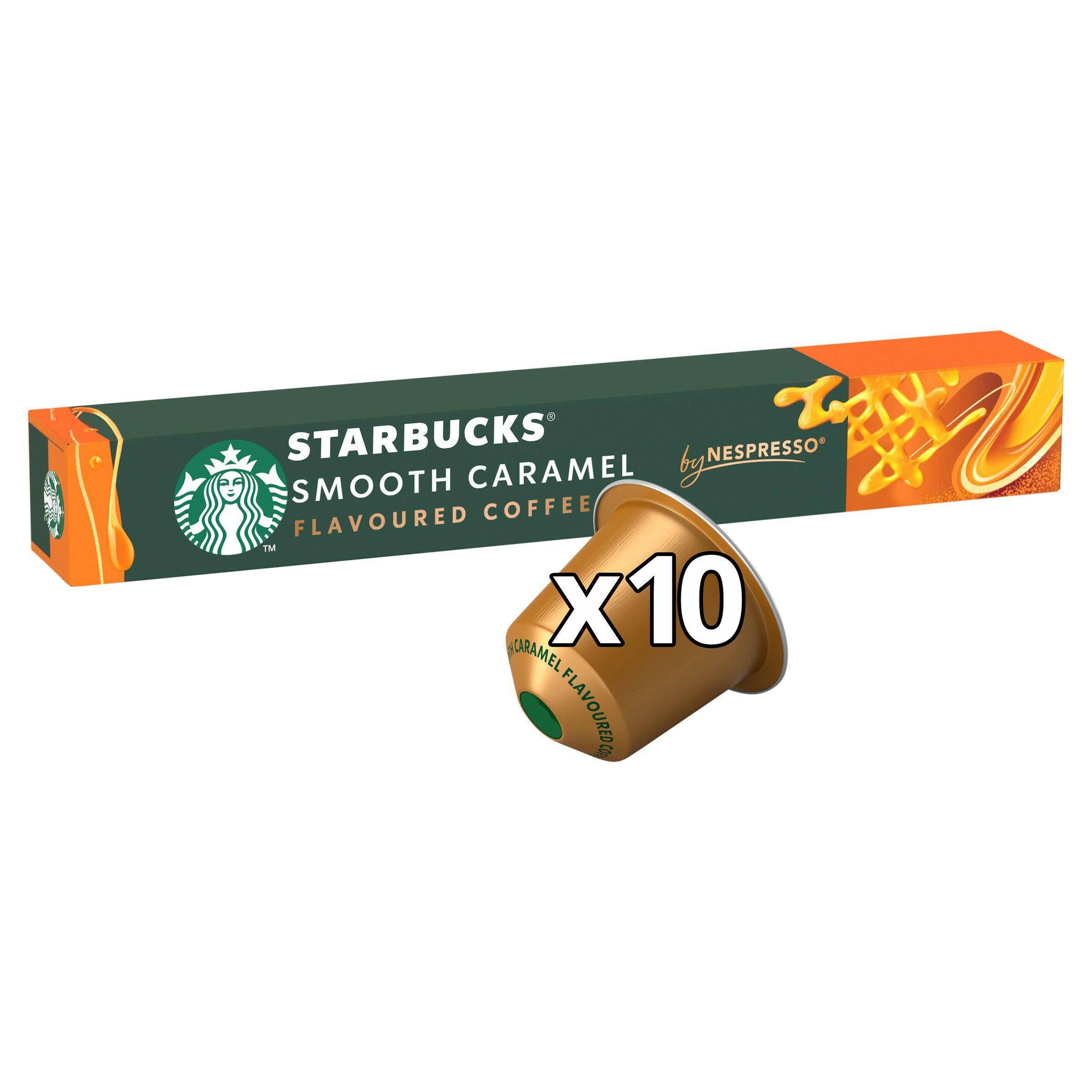 Starbucks by Nespresso Smooth Caramel Flavoured Coffee Pods x10 GOODS Sainsburys