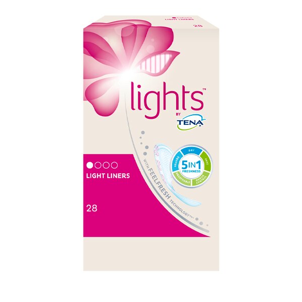 TENA Lights Light Incontinence Liners 28 pack GOODS Superdrug