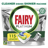 Fairy Automatic Dishwasher Tablets Platinum Lemon 115 per pack