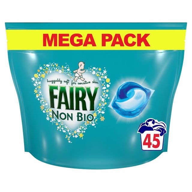 Fairy Non Bio Pods Washing Liquid Capsules for Sensitive Skin 45 per pack