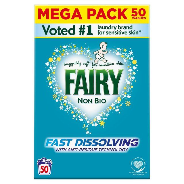 Fairy Non Bio Washing Powder 50 Washes 3kg