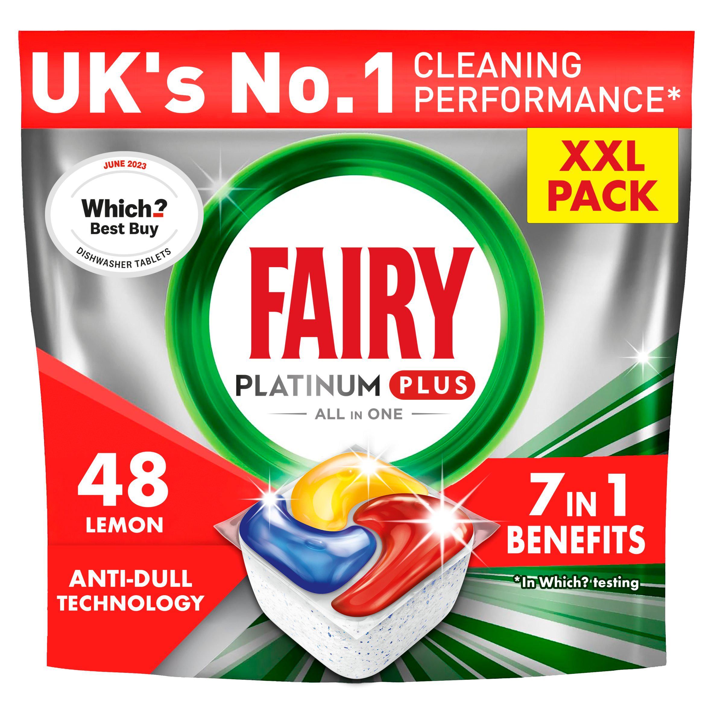 Fairy Platinum Plus All In One Dishwasher Tablets Mrs Hinch, Limited Edition x48