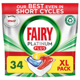 Fairy Platinum Plus Lemon Dishwasher Tablets   34 per pack