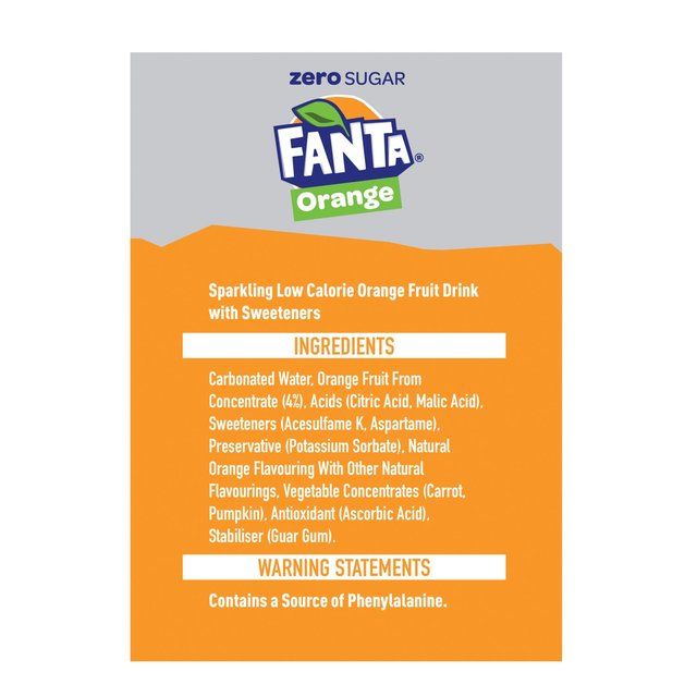 Fanta Orange Zero 8 x 330ml