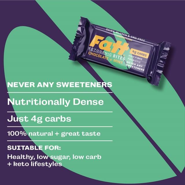 Fatt Chocolate + Mint Ketogenic Bites 35g