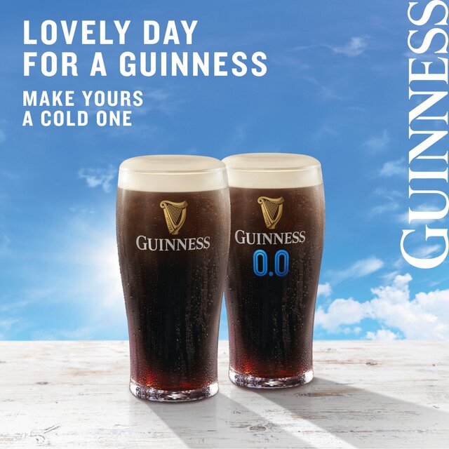 Guinness Draught 0.0% Alcohol Free Stout 4 x 440ml - McGrocer