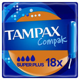 Tampax Compak Super Plus Applicator Tampons x18 GOODS Superdrug