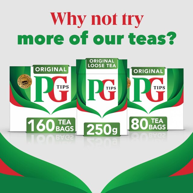 PG Tips Original Biodegradable Tea Bags 160 per pack - McGrocer
