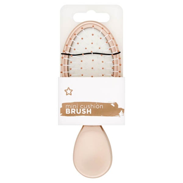 Superdrug Mini Hair Brush in Gold GOODS Superdrug