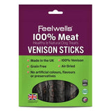 Feelwells 100% Meat Venison Sticks Dog Treats 100g