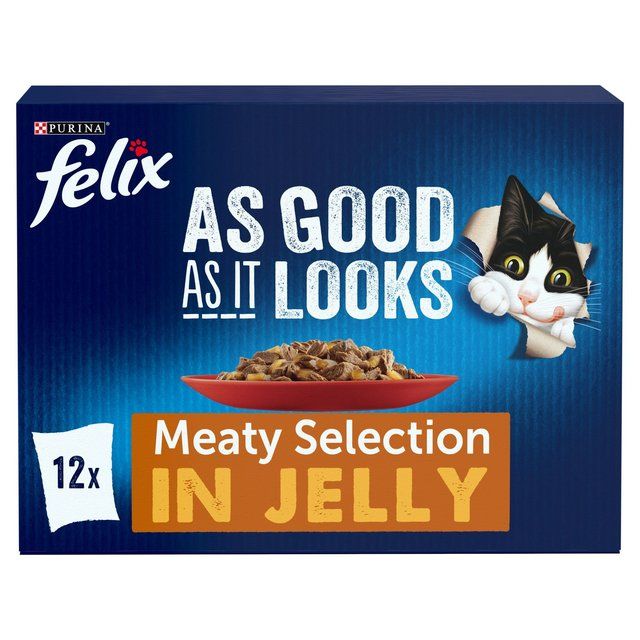 Felix As Good As it Looks Meaty Selection in Jelly Wet Cat Food 12 x 100g