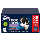 Felix As Good As it Looks Mixed Selection in Jelly Wet Cat Food 80 x 100g