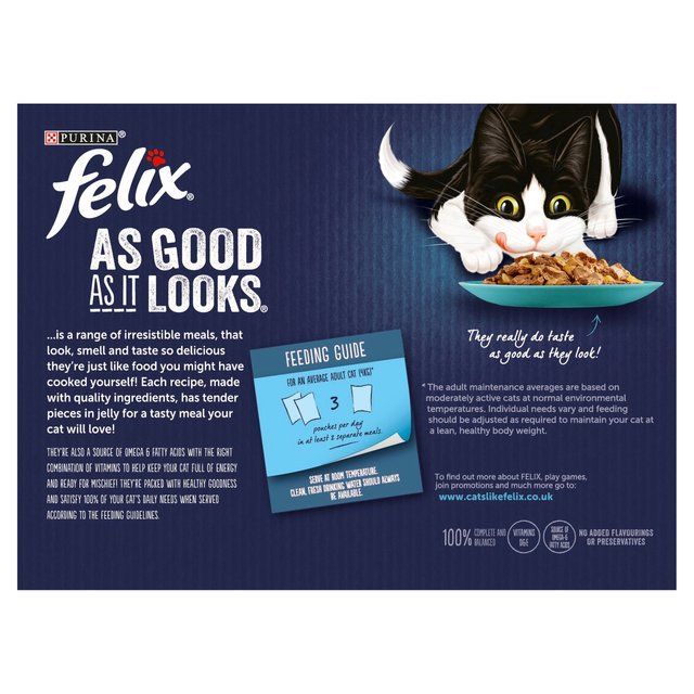 Felix As Good As it Looks Ocean Feasts Wet Cat Food 12 x 100g