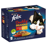Felix Doubly Delicious Meat Selection in Jelly Wet Cat Food 12 x 100g
