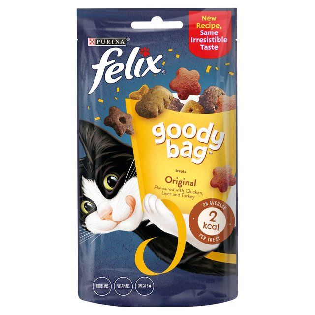 Felix Goody Bag Original Chicken Liver & Turkey Cat Treats 60g