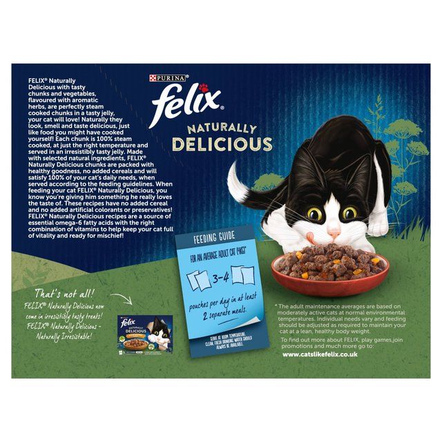 Felix Naturally Delicious Countryside Selection Wet Cat Foody 12 x 80g