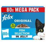 Felix Original Cat Food Fish Selection in Jelly Wet Cat Food 80 x 85g