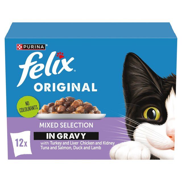 Felix Original Mixed Selection in Gravy Wet Cat Food 12 x 85g