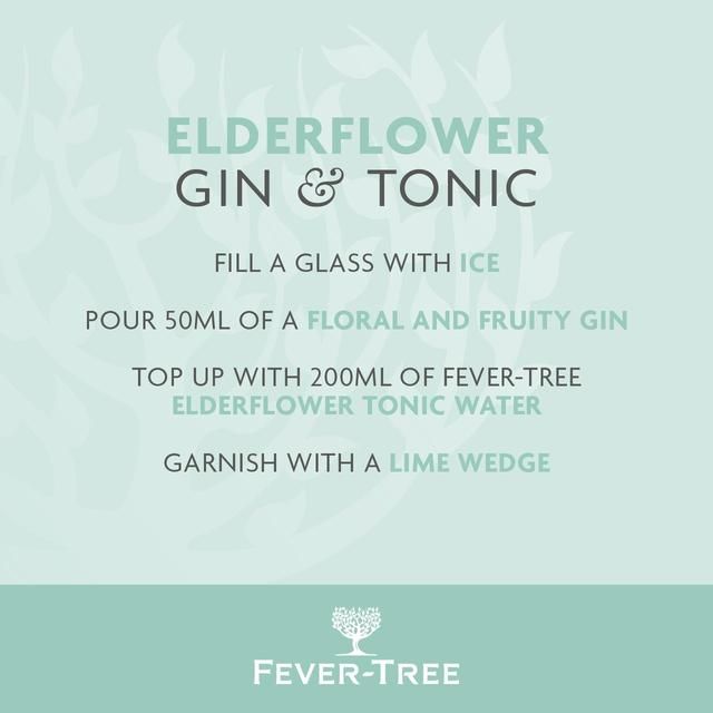 Fever-Tree Light Elderflower Tonic Water 24 x 200ml