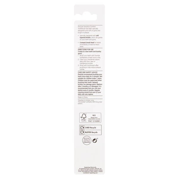 Superdrug ProCare Sensitive Comfort Toothbrush GOODS Superdrug