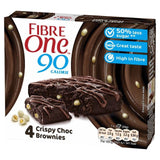 Fibre One 90 Calorie Crispy Choc Brownies 4 x 24g