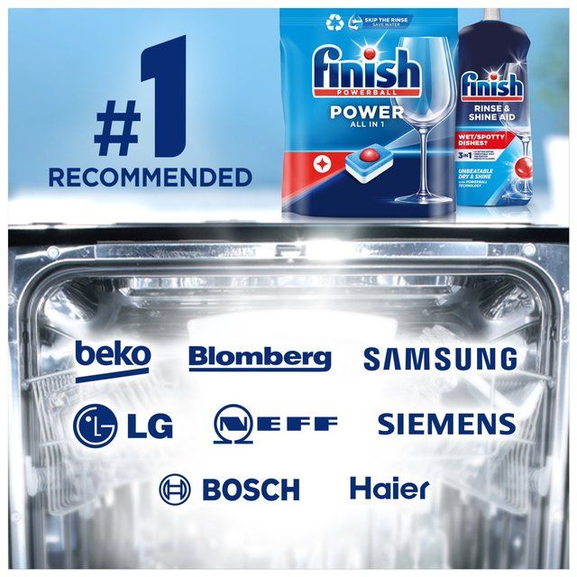 Finish Power All in 1 Max Dishwasher Tablets 52 per pack