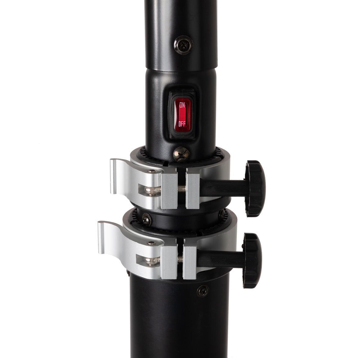 FireSense Black Powder Coated Steel 2.3m (93") Telescoping Offset Pole Mounted Infrared Patio Heater