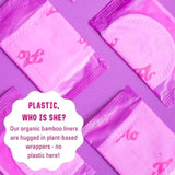 FLO Bamboo Daily Liners Wrapped & Ultra Thin 24 per pack