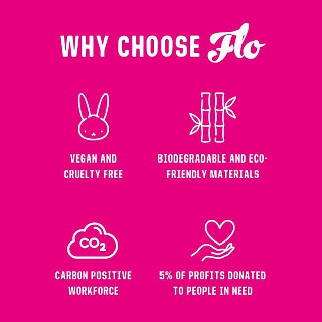 FLO Organic Applicator Tampons Regular + Super Combo Pack 14 per pack