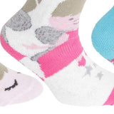 FLOSO rens Girls Cotton Rich Gripper Socks (3 Pairs) (9-12)