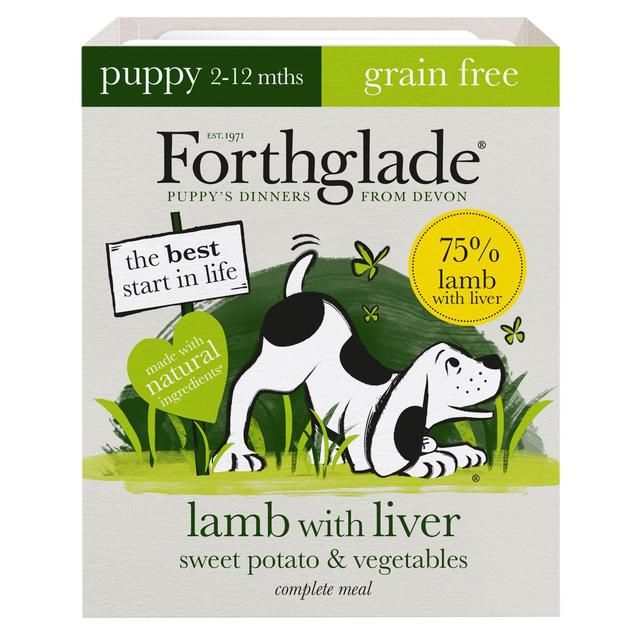 Forthglade Complete Puppy Grain Free Lamb with Liver Sweet Potato & Veg 395g